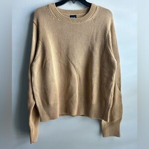 GAP Tan Crew Neck Sweater